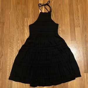 American Eagle Outfitters Black Halter Dress